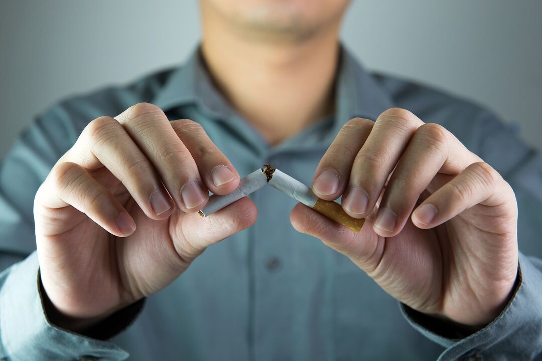 smettere di fumare e cambiamenti nel corpo maschile